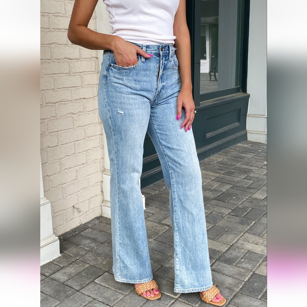 💕 PISTOLA / Stevie High Rise Relaxed Flare Jeans Ruthless